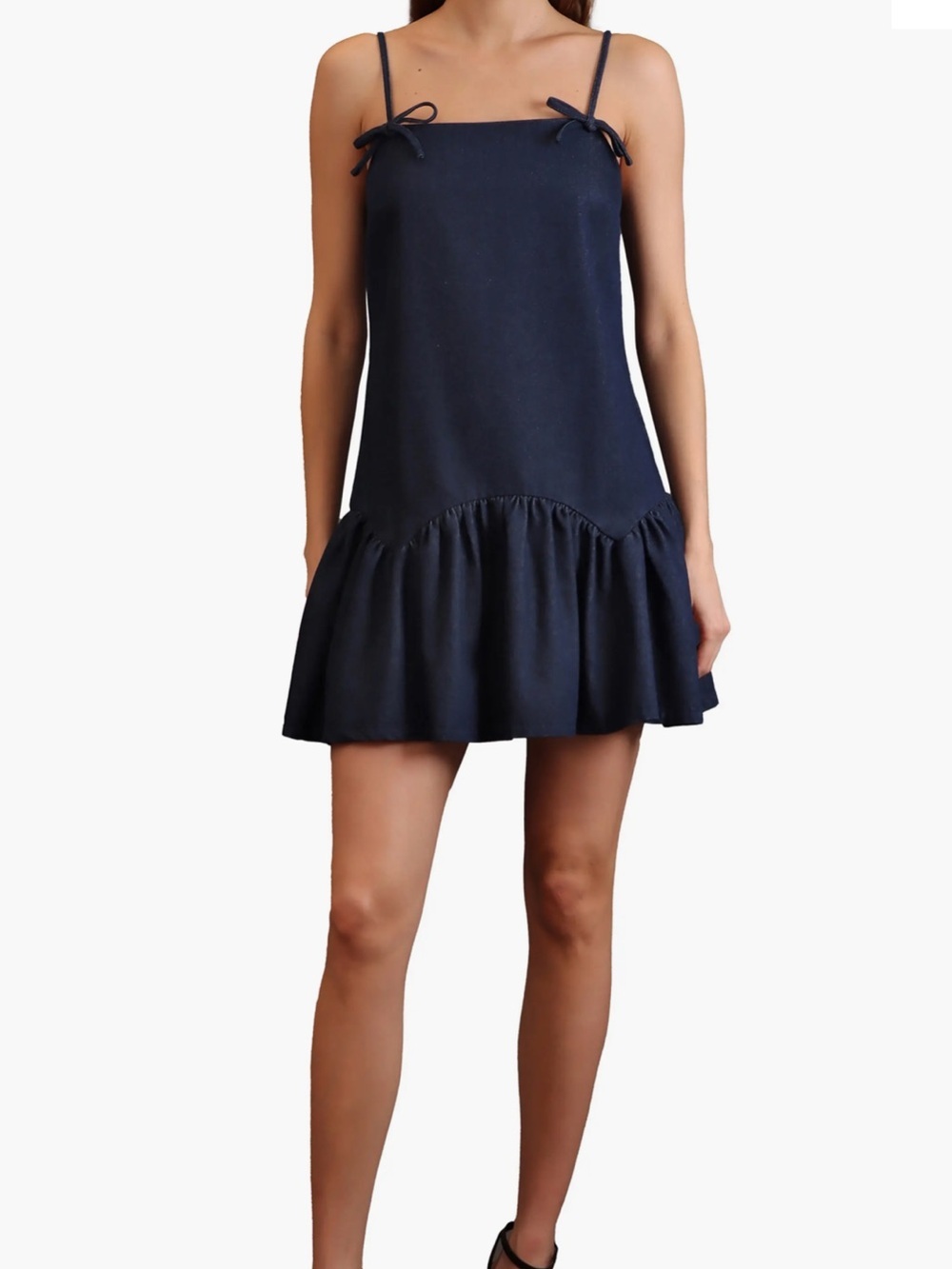 AVEC LES FILLES DENIM MINIDRESS
